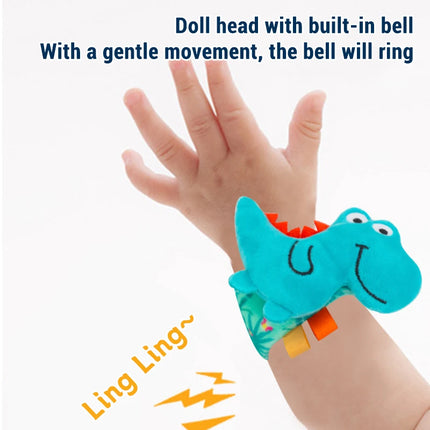 Cute Stuffed Animal Baby Rattle Toys for 0-12 Months Newborn Sensory Wrist Rattle Baby Gifts Soft Plush Sensory Toys for Babies