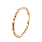 Single CZ(Rose gold) / 3