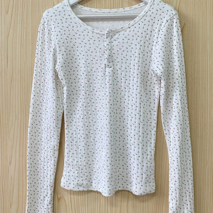 Pink Striped Slim Long Sleeve Tees Women Spring Casual Cotton O-neck Tshirt New Tops Clothes Sweet Cute  Vintage T-shirts Y2K