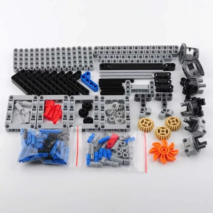 4WD MOC RC Car Parts Kit Chassis Electric Set Four-Wheel Drive Technical Chassis Bricks IR Remote Control Reciever  for legoeds