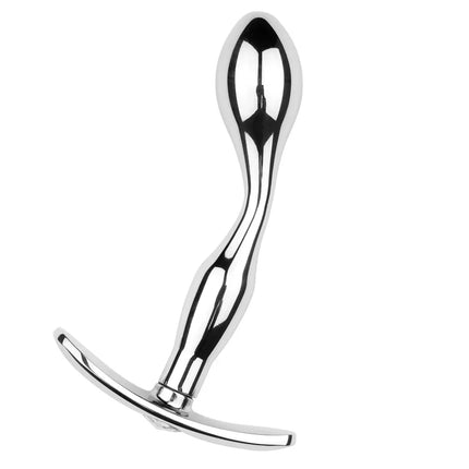Stainless Steel Prostate Massager – Smooth Anal Plug, G-Spot Stimulator for Men, Women & Adults, Premium Sex Shop Sensual Toy