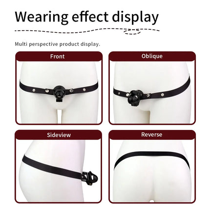 LICKER Easy To Wear ABS Stainless Steel Glans Chastity Cage Penis Head Breathable Chastity Lock Dick Bondage For Men Sissy Gay