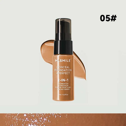 Face Foundation Cream Waterproof Long-Lasting Oil-Control Matte BB Cream Concealer Liquid Full Coverage Base Professional Makeup