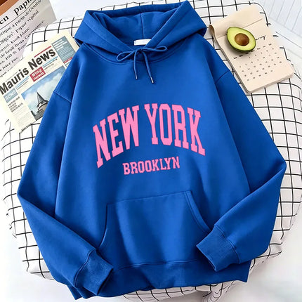 Fashion Casual New York Brook Letter Print Hoodies Spring Hoodies Sweatshirts Men Women Tops Hoodie Sweatshirt Hoody