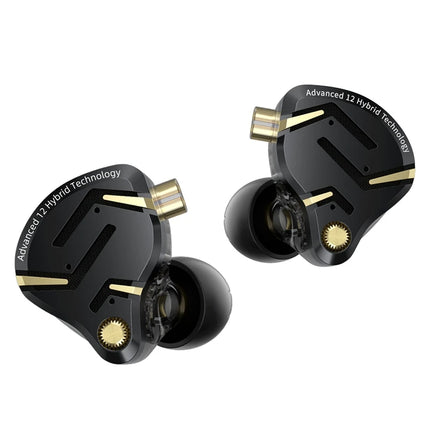 KZ ZS12 PRO 2 1DD+5BA  Flagship-Grade Super Linear Hybrid Wired Headphones 3.5mm/typec Detachable Cable HIFI Gaming Headest