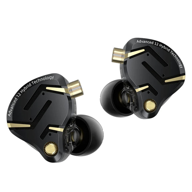 KZ ZS12 PRO 2 1DD+5BA  Flagship-Grade Super Linear Hybrid Wired Headphones 3.5mm/typec Detachable Cable HIFI Gaming Headest