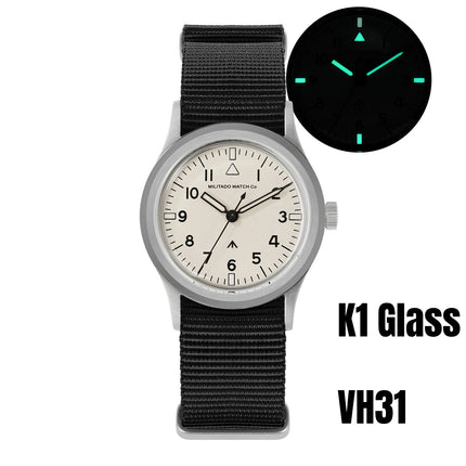 Militado ML14 36mm Watch VH31 Sweep Second Quartz Movement Watch Sapphire Crystal Super Luminous BGW9 C3 100m Waterproof Watches