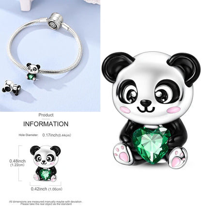 New 925 Sterling Silver Cactus Four Leaf Clover Charm Spring Green Series Bead Pendant For Original Beads Bracelet DIY Jewelry