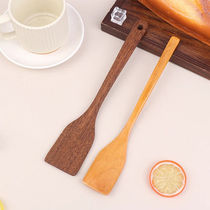 (.) Wooden Spatula Rice Ladle Soup Spoon Kitchen Cooking Tools Natural Wood Is Safe And Durable For Home Restaurant Kitchens