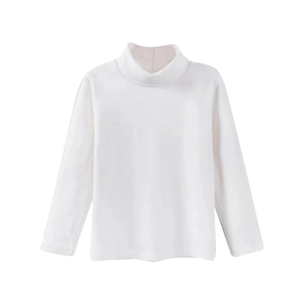 Girls Cute Tops High Neck Solid Long Sleeve Round Neck Pullover Party Birthday School Sweaters Fall/Winter Turtleneck Sweater