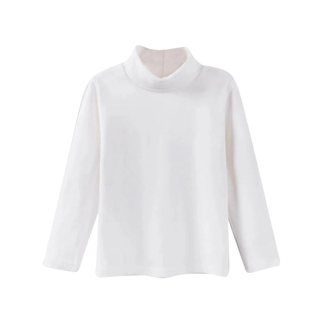 Girls Cute Tops High Neck Solid Long Sleeve Round Neck Pullover Party Birthday School Sweaters Fall/Winter Turtleneck Sweater