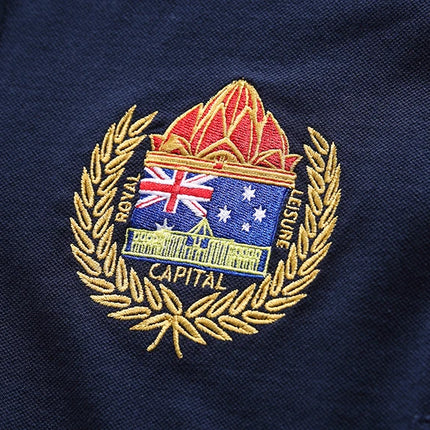 Men's polo shirt Australia Royal Short sleeve casual sports party cotton embroidered luxury contrast color original design