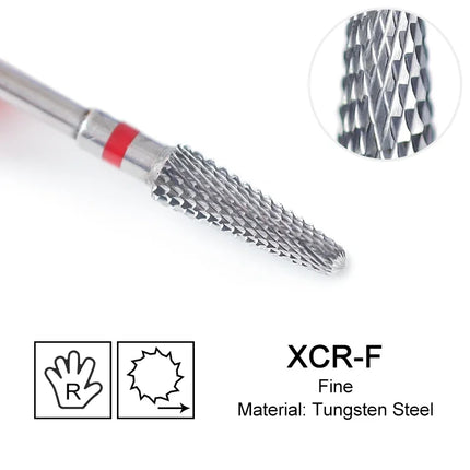 Nail Drill Bits Carbide Large Cone Electric Milling Cutter Gel Polish Remover Grinding Tools DIY Accessories Supplies