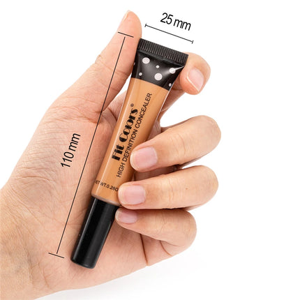 Nude Makeup Facial Foundation Waterproof Cover Blemish Base Fluid Concealer Oil Control Lasting Brighten Skin BB Cream Cosmetics