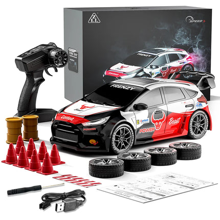 1：24 4WD 50KM/H RC Car Stunt Drifting Racing Remote Control Car Brushless Speed Champion with LED Lights Toys Gift Suitable Boys