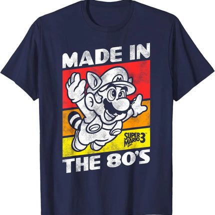 2026 New Super Mario unisex 100%cotton shirt, high quality vintage O-neck T-shirt Harajuku summer Men's Japanese fashion Shirt