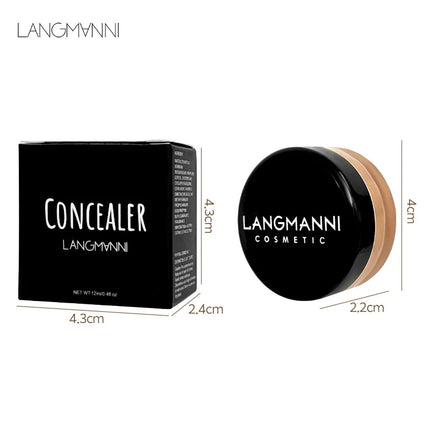 LANGMANNI MUTI-COLOR Concealer & Foundation | Full Coverage, Moisturizing, Brightens Skin Tone | Long-Lasting, Non-Cakey Finish