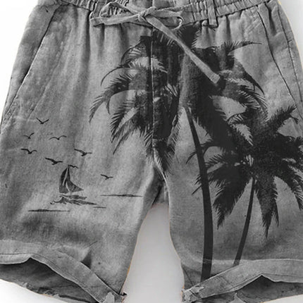 Men's Beach Pants Compass 3D Printed Shorts Men's Summer Breathable Shorts Fitness Street Shorts Men's Ropa Hombre