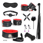 10pcs-black red