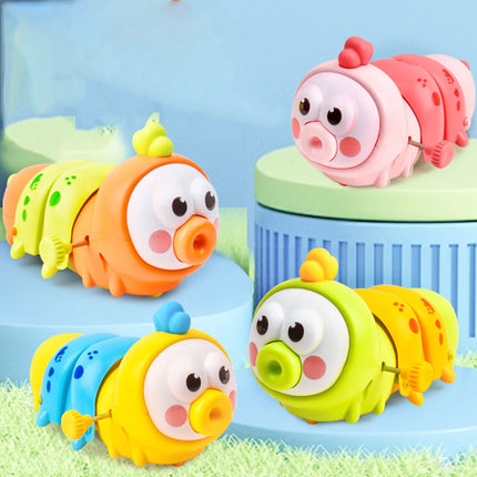 Chain up colored caterpillar children's toys, clockwork cartoon cute parent-child interactive toys