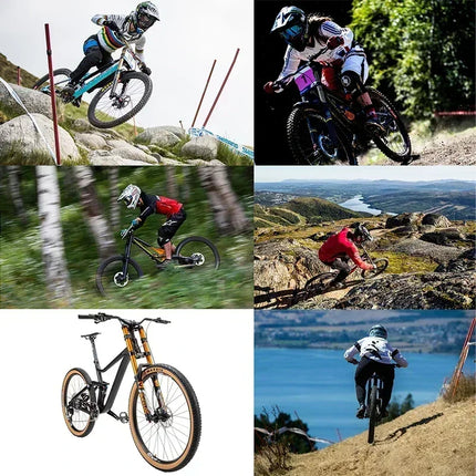 BUCKLOS Double Shoulder MTB Suspension Fork 27.5/29" Mountain Bike Front Air Fork 180mm Travel 51mm Offset Disc Brake Forks