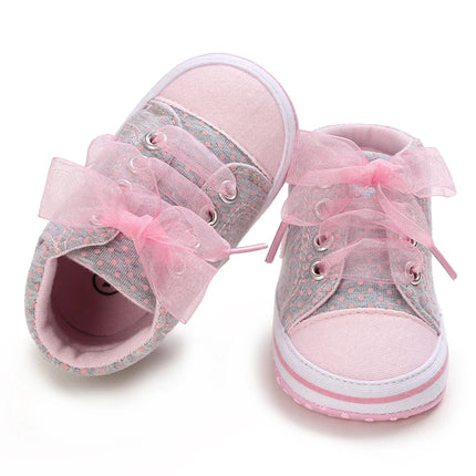 Spring and Autumn Pink Series Hot Selling Children's Shoes Baby Shoes Soft soled Anti slip Baby Shoes Newborn Baby Step Shoes