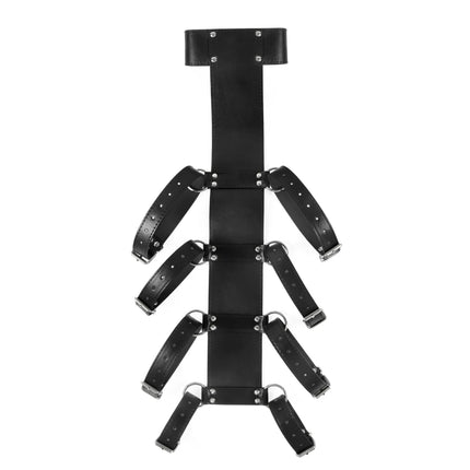Behind Back BDSM Bondage Restraints Neck to Wrist Armbinder Fetish Harness Erotic Sex Belt Erotic Products For Adult SM Games