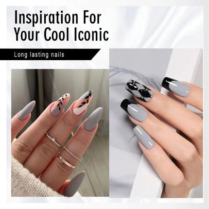 QAZIXU 48 Colors 10ml Red Black White Gel Nail Polish Manicure Semi Permanent Soak Off UV Nail Art Varnish Nail Supplies