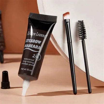 4 Colors Natural Liquid Dyeing Eyebrow Cream Set Waterproof Long Lasting Black Brown Tint Eyebrow Mascara Eyebrows Paint Makeup