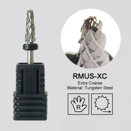 Nail Drill Bits Carbide Large Cone Electric Milling Cutter Gel Polish Remover Grinding Tools DIY Accessories Supplies