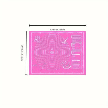 Silicone Pad Baking Mat Sheet Kneading Dough Mat For Kitchen Rolling Dough Pizza Large Dough Non-Stick Maker Holder