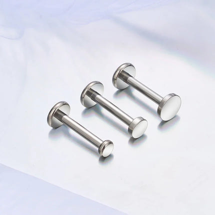 ASTM F136 Titanium Circle Dot Flat Disc Stud Earring 16G Round Disc Cartilage Helix Tragus Earlobe Nose Stud Jewelry