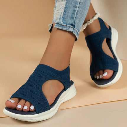 Toe open spot 2025 fish mouth casual fashion sandals low-heeled women