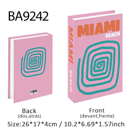 New Travel Decorative Books Book Decoration Luxury Fake Books Decor Table Storage Box Shelf Ornaments Interior Desk Aesthetic