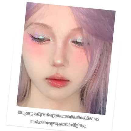 Diamond Highlighter Palette Gorgeous Glitter Eyeshadow Glossy Shiny Silkworm Shadow Shimmer Cowherd Weaver Girl Eyes Makeup