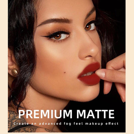 QIBEST Liquid Lipstick Waterproof Velvet Nude Matte Sexy Red Lip Gloss Long Lasting Nonstick Lip Stain Makeup 24 Colors Hots