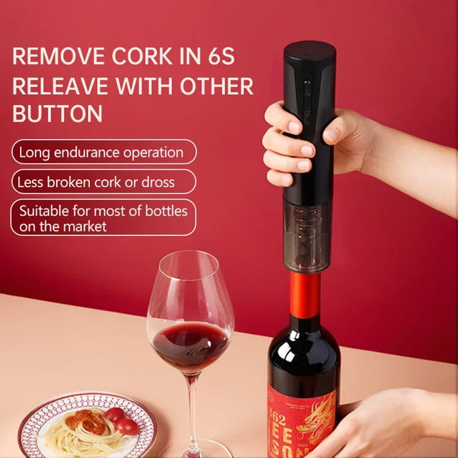 2025 NOUVEL Ouvre-bouteille de vin électrique portable Type-C Rechargeable 35mm de diamètre Tire-bouchon automatique Accessoires de cuisine