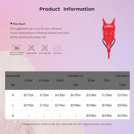 Men Sleeveless Glossy PU Bodycon Bodysuit with Genital Sheath Pouch Crossdressing Costume Lingerie Nightwear Nightclub Clubwear