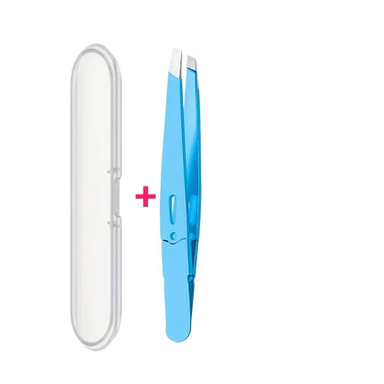 High-Precision Tweezers Stainless Steel Material with Excellent Rubber and Plastic Surface Feel Seamless Slant Tip