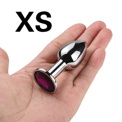 Metal Anal Plug Beginner To Expert 5 Size Butt Plug Dildos Adult Toys Tail Female/Male Prostate Massager Couples Adults Game