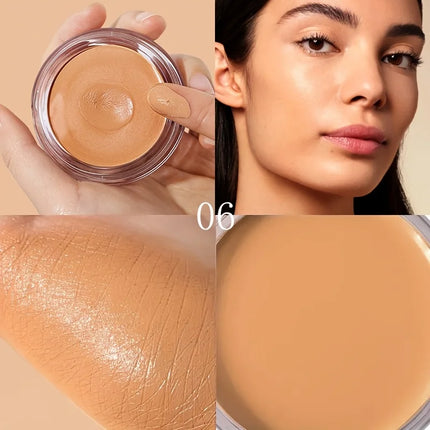 Full coverage foundation - matte finish, creamy texture, strong coverage, moisturizing, oil control, pore minimizing, non-greasy