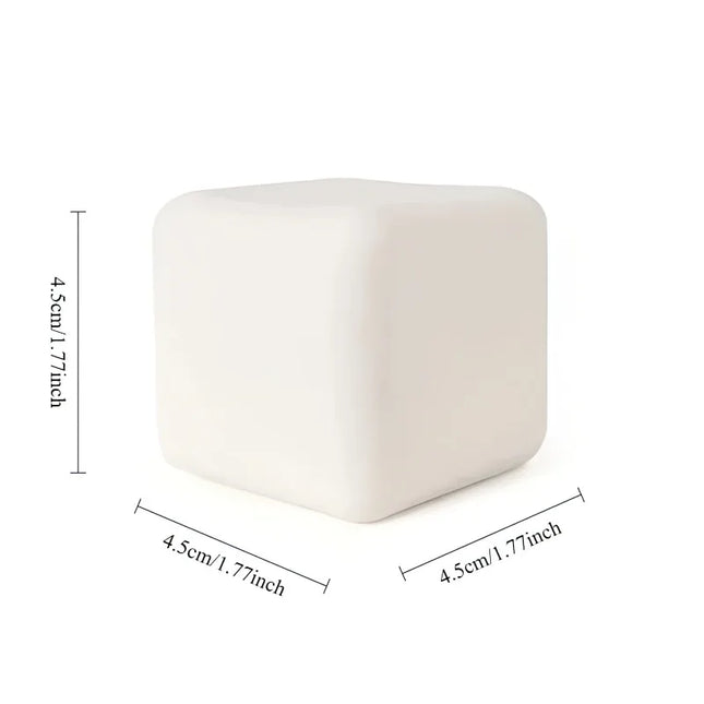 Squishy Milk White Tofu Squeeze Toy Cute White Square Sensory Stress Relief Fidget Toys Dough Ball Gifts for Adults Best Gift