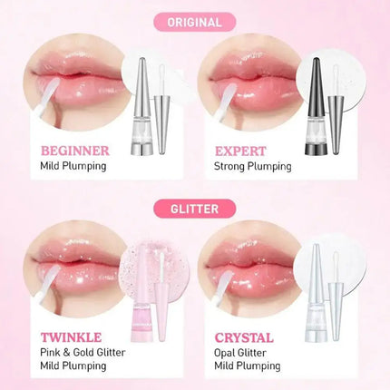 Korean Lip Plumper Oil Long-lasting Lightweight Deep Moisturizing Instant Plumping Non-greasy Lip Plumping Balm