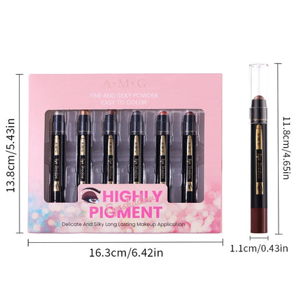 Pearl Shimmer Eyeshadow Stick Set, Waterproof and Long-lasting Eyeshadow Set with Easy Application Capabilities