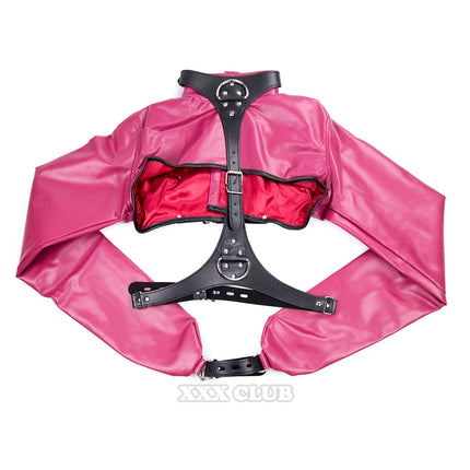 Thierry Adult Sex Game Fetish Straitjacket Bondage Restraint Jacket Long Sleeves Breast Exposed Tops Sex Toys For Women