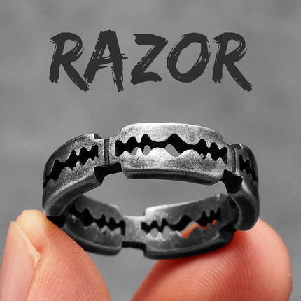 Retro Geometry Texture Men Rings Stainless Steel Women Fashion Jewelry Punk Trendy Luxury New In Accessories Gift Wholesale