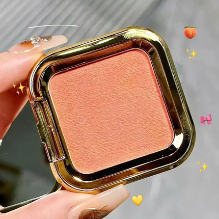 Peach Kiss 3D blush cream rouge Matte pearlescent Blusher Natural and lasting Color rendering Facial contour Blusher