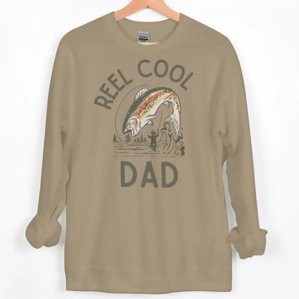 Reel Cool Dad/Mom Vintage Style Sweatshirt Men Women Fishing Lover Gifts Y2K Hoodies Long Sleeve Couple Matching Sweatshirts