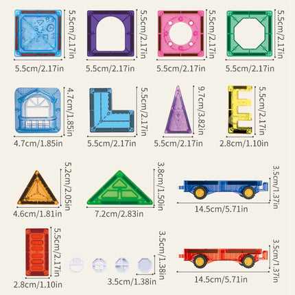 Magnetic Tiles for Kids Ages 3-5 4-8 Magnet Toys for 3 4 5 6 7 8+ Year Old Boys Girls Toddlers Magnetic Building Blocks Preschoo