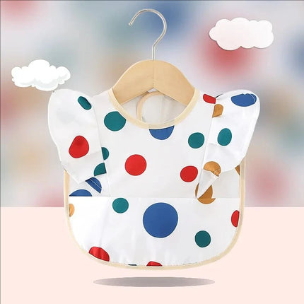 Kids Eating Breastplate Kid Baby Bavoir Clothing Waterproof EVA Full Sleeve Bibs Children Apron Long Sleeve Feeding Smock Bibs